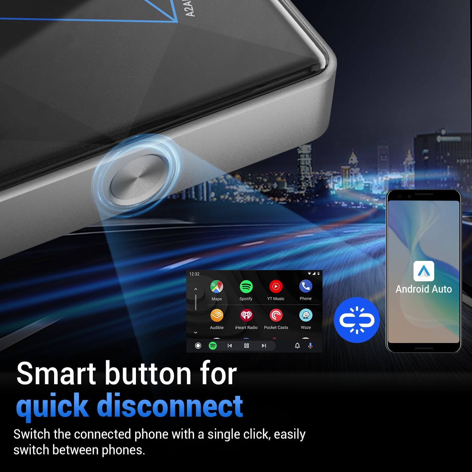 A2Air Pro – محول Android Auto لاسلكي