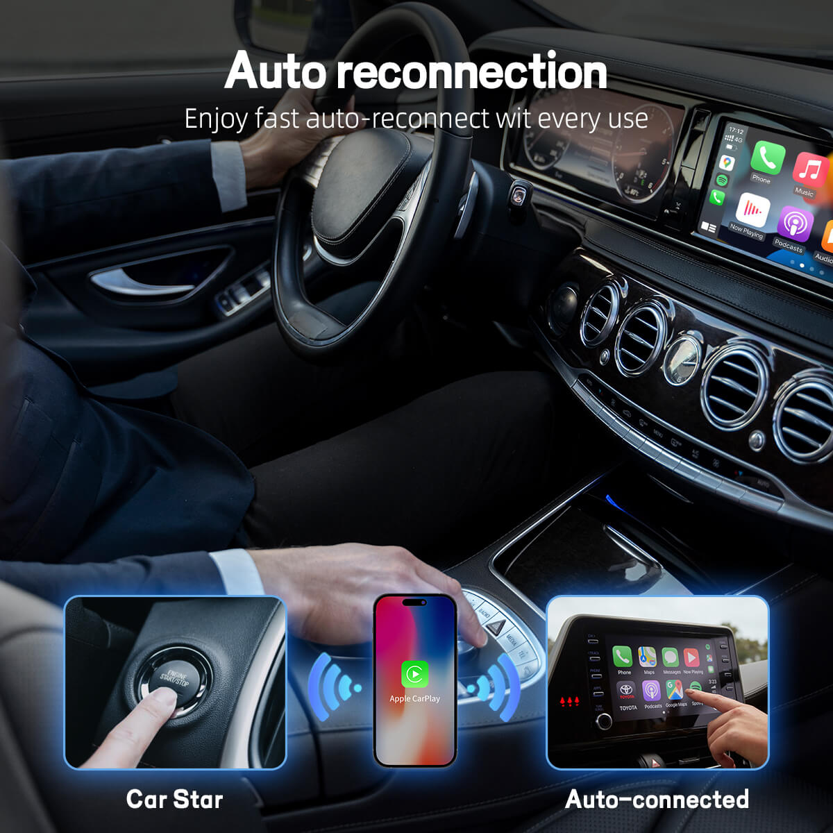 U2AIR Pro – محول CarPlay لاسلكي
