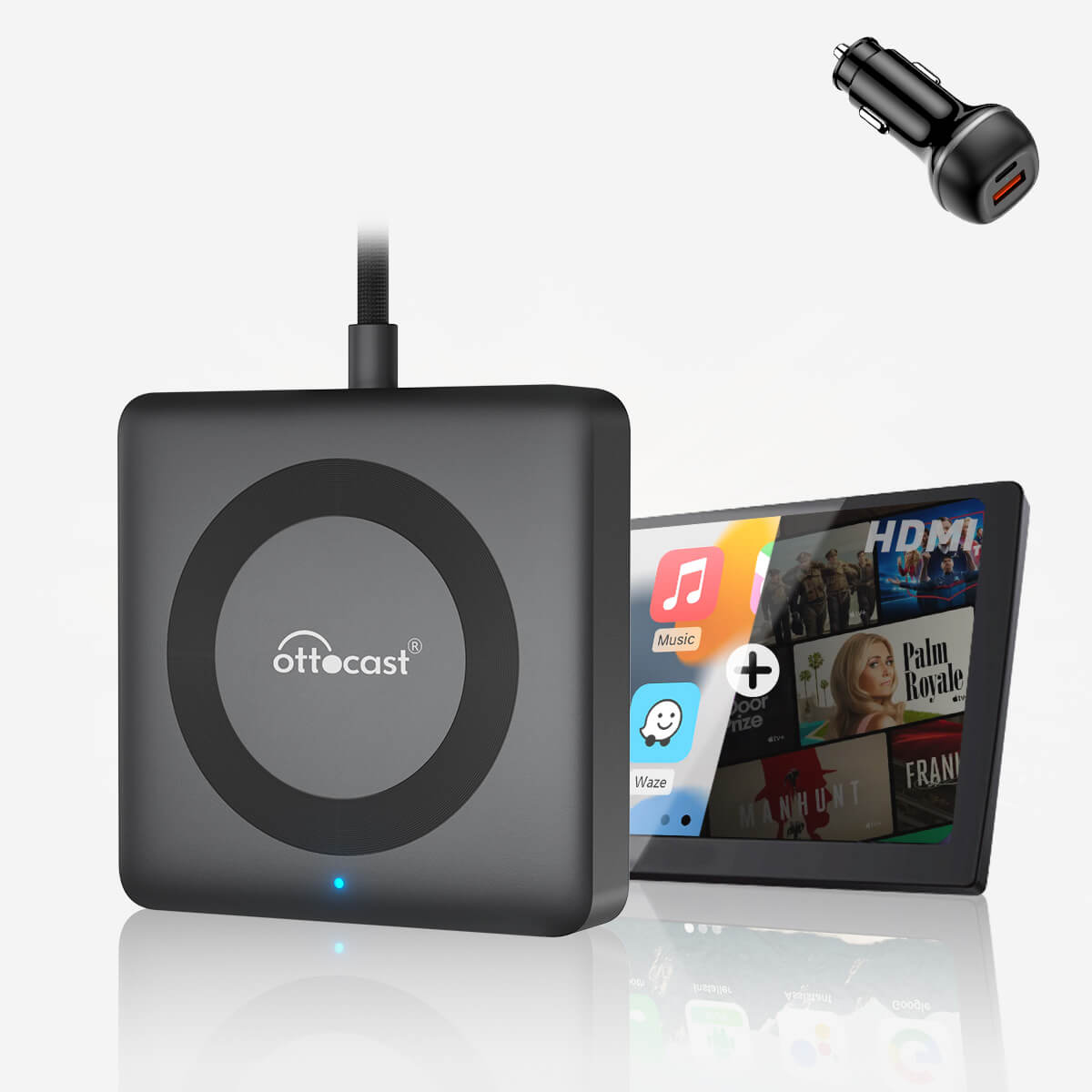 Car TV Mate Pro – محول وسائط متعددة عبر HDMI و CarPlay لاسلكي