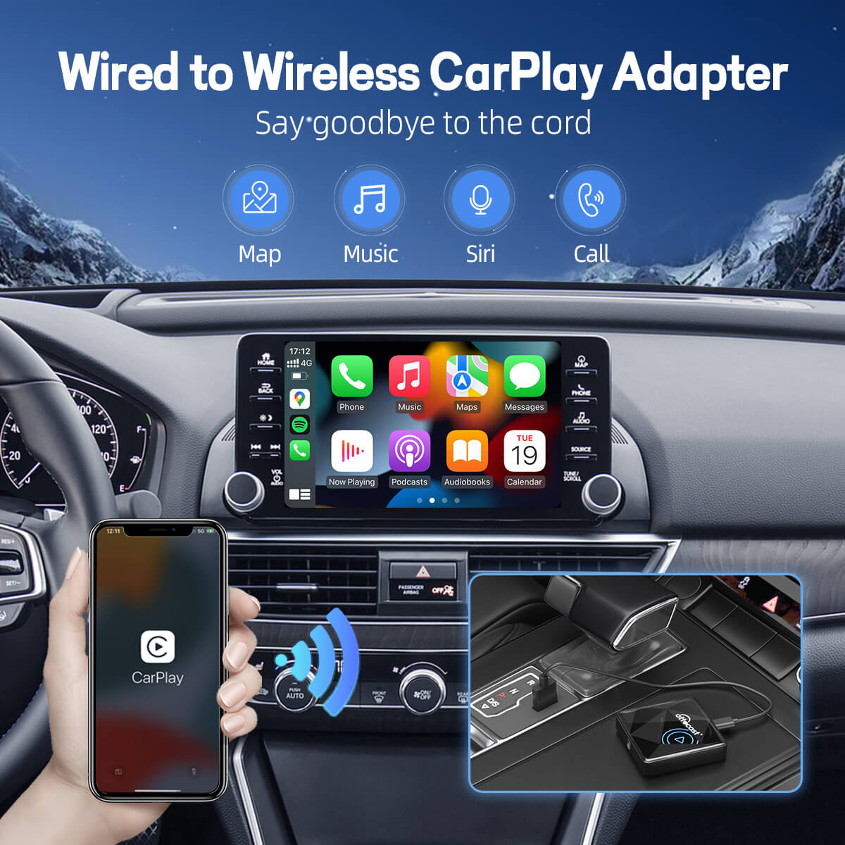 U2AIR Pro – محول CarPlay لاسلكي