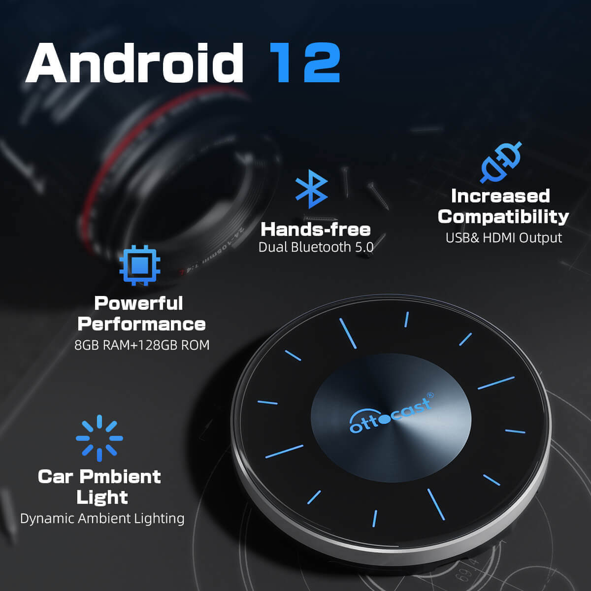 عرض اليوم – خصم 26٪ | جهاز OttoAibox P3 – صندوق CarPlay الذكي بالذكاء الاصطناعي