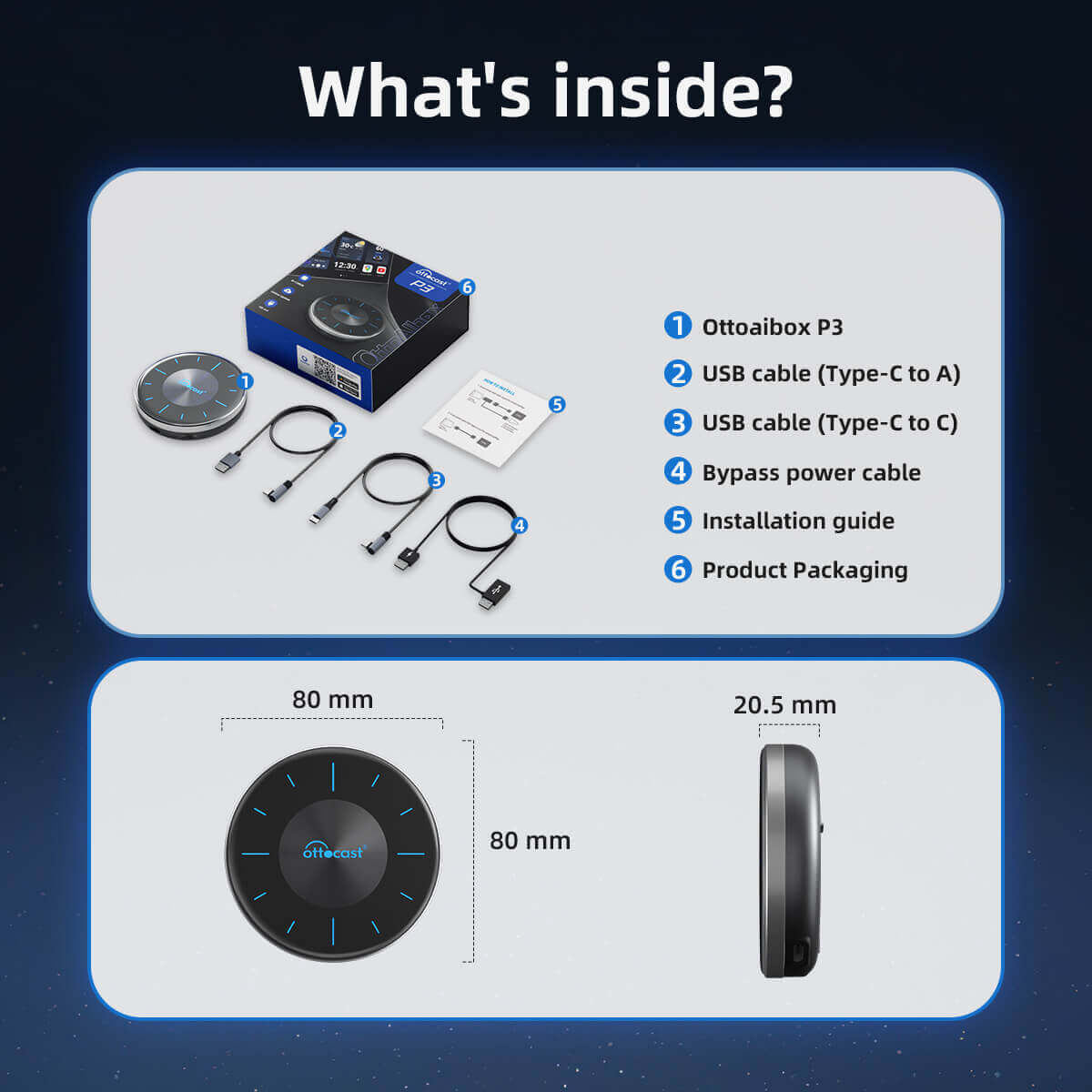 (سعر حصري) OTTOCAST NEW AI BOX P3