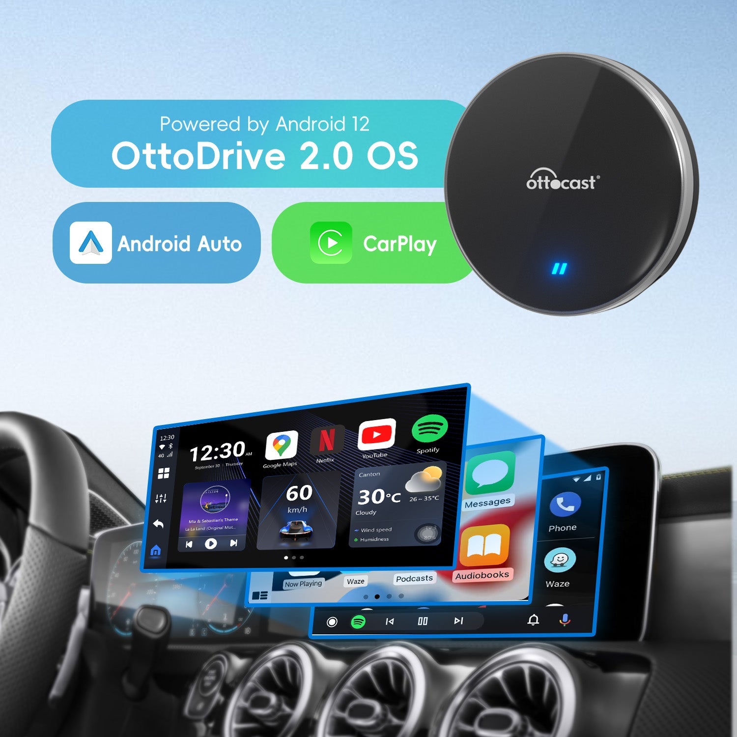 OttoAibox P3 Lite – صندوق CarPlay ذكي