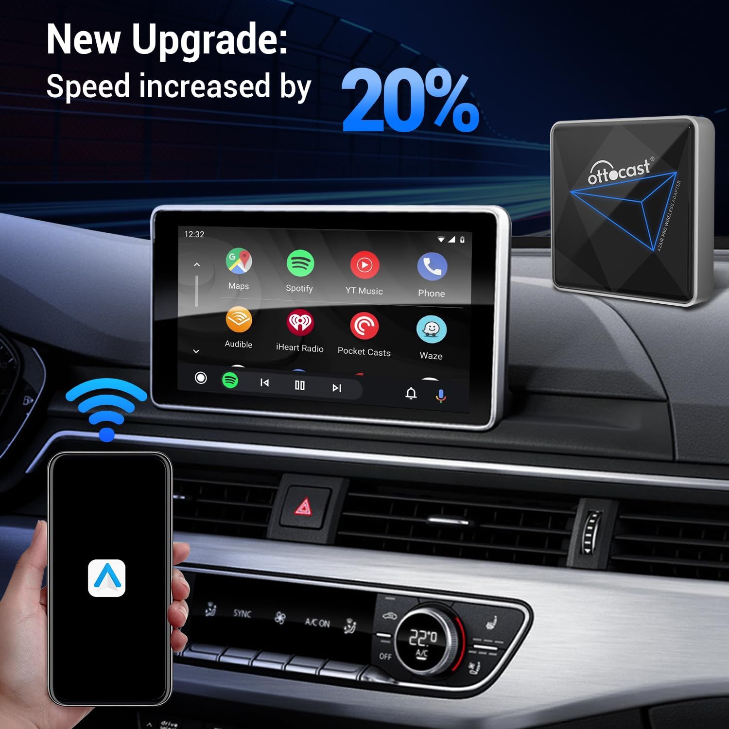 A2Air Pro – محول Android Auto لاسلكي