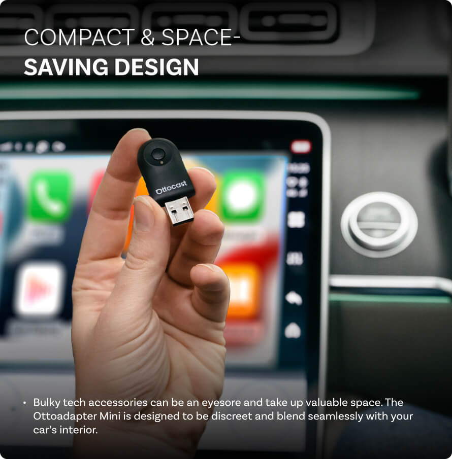 محول Mini لاسلكي لـ CarPlay و Android Auto