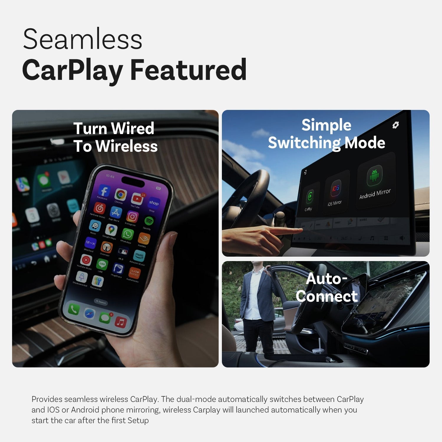 Mirror Touch – محول CarPlay لاسلكي