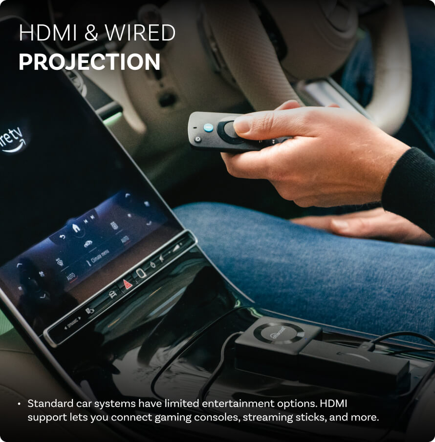 Car TV Mate Pro – محول وسائط متعددة عبر HDMI و CarPlay لاسلكي