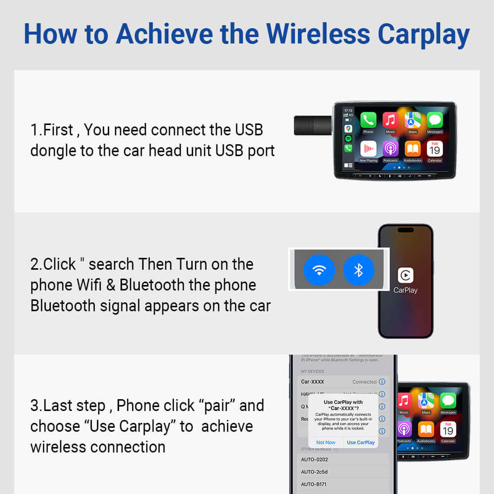 OTTOCAST Mini – محول لاسلكي لـ CarPlay و Android Auto