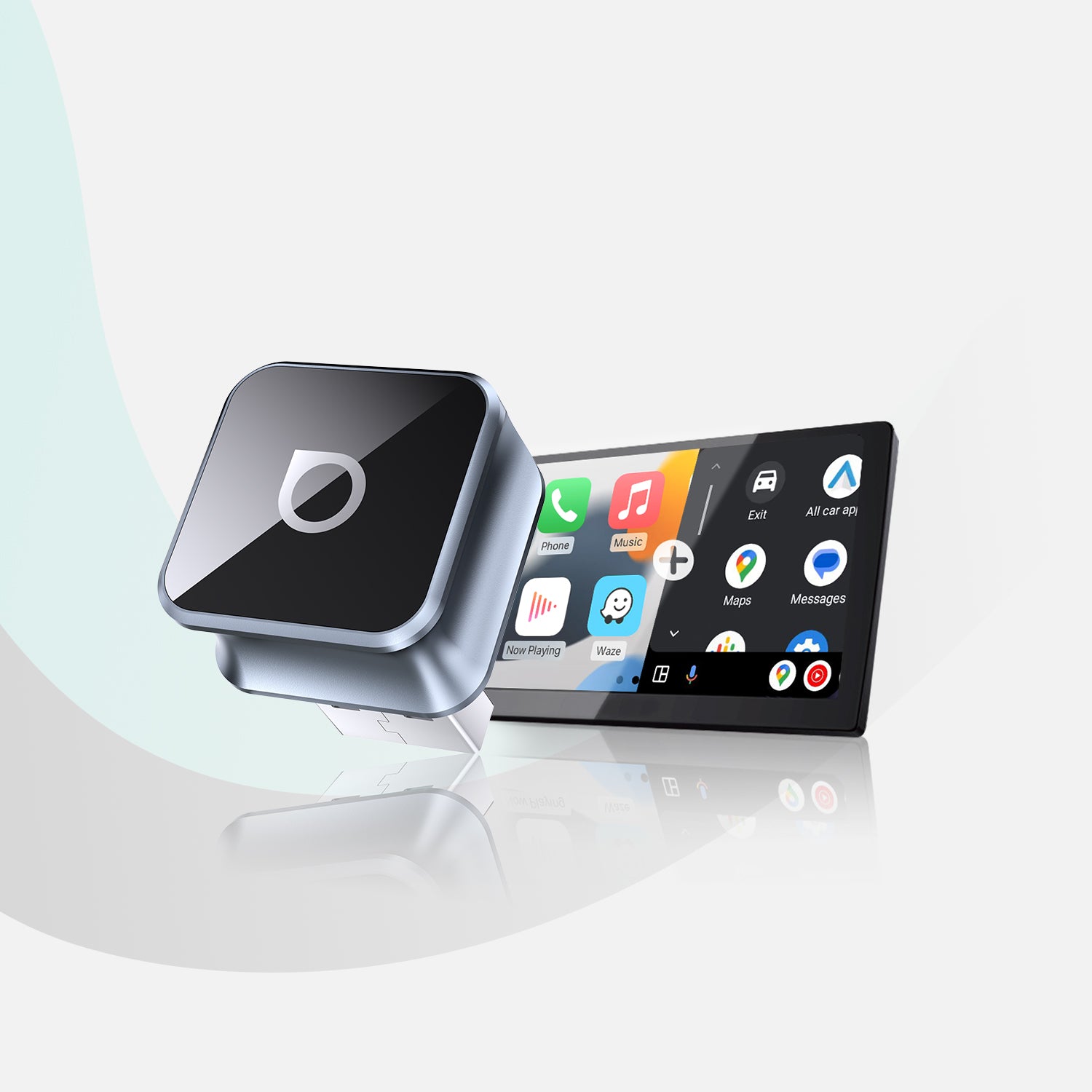 Ottocast Mini Cube 3.0 – محوّل لاسلكي لـ CarPlay وAndroid Auto